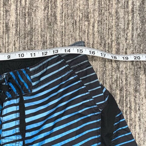 Vintage Surf Style Men's Large‎ Black Blue Boardshorts Swimwear Bathing Suit - Picture 5 of 7